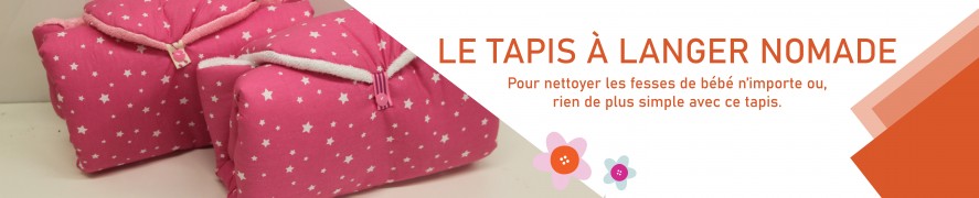 Tapis à langer nomade bébé 100% made in France